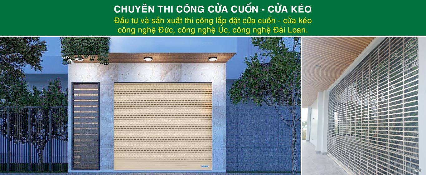 Thi công cửa cuốn cửa kéo